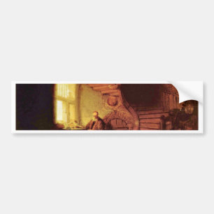 Filosof i meditation. Vid Rembrandt Van Rijn Bildekal