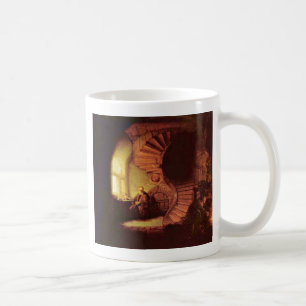 Filosof i meditation. Vid Rembrandt Van Rijn Kaffemugg