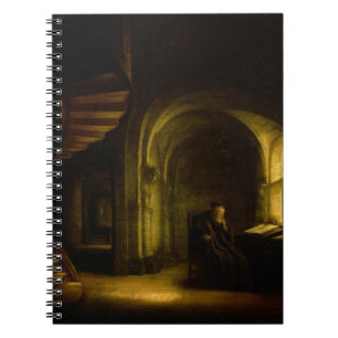 Filosof med en öppen bok, 1625-7 (olja förser me anteckningsbok