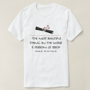 Filosofcitationstecken: Diogenes på åsiktsfrihet T Shirt