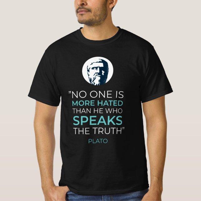 Filosofera för Plato-sanvisning T Shirt (Framsida)