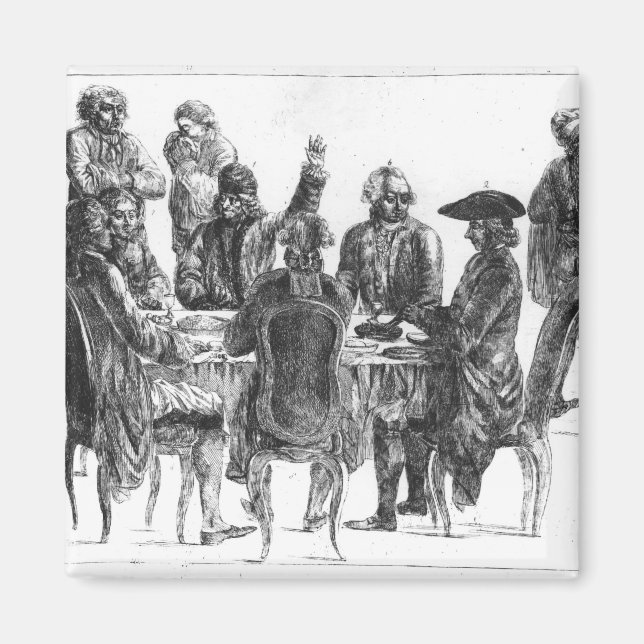 Filosofers at Supper, 1750 Magnet (Framsidan)