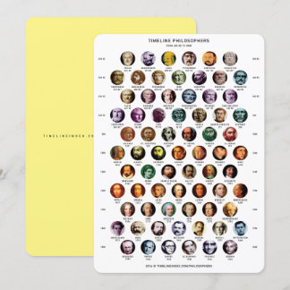 Filosofers tidslinjekort julkort