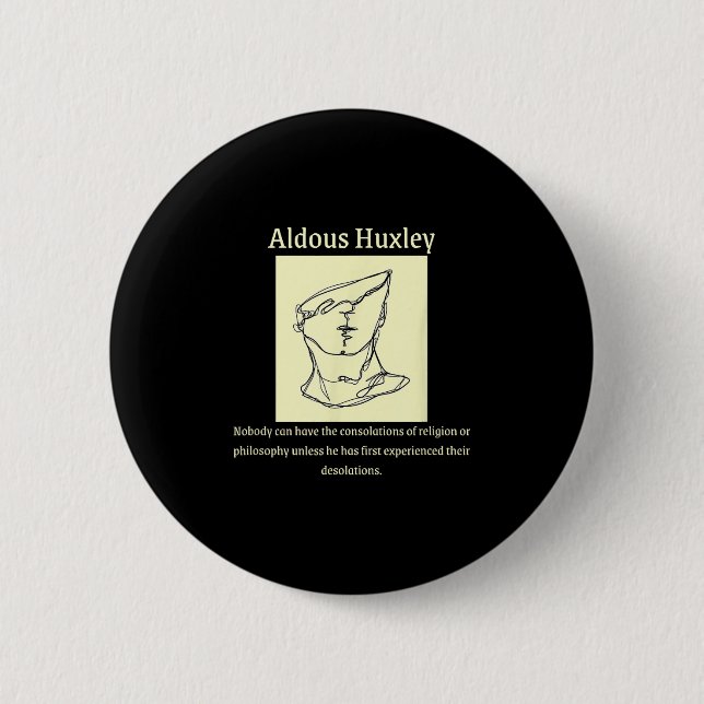Filosofi citerar Aldous Huxley Quote, Manar Uni-a Knapp (Framsida)