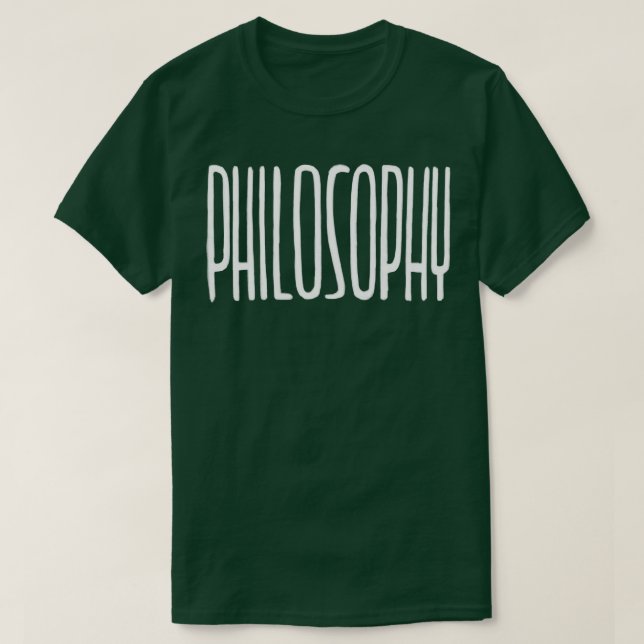 Filosofi, handskrivet teckensnitt t shirt (Design framsida)