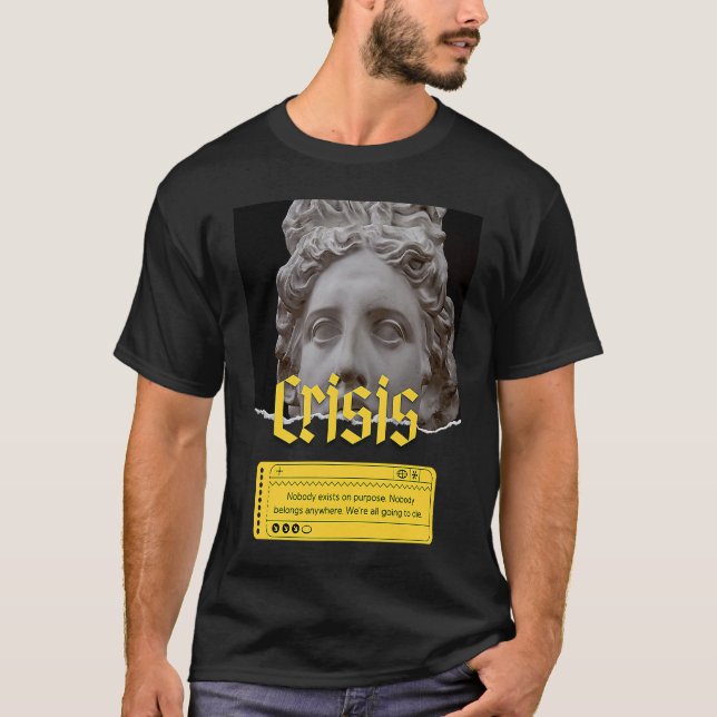 Filosofi om den befintliga krisen t shirt (Framsida)