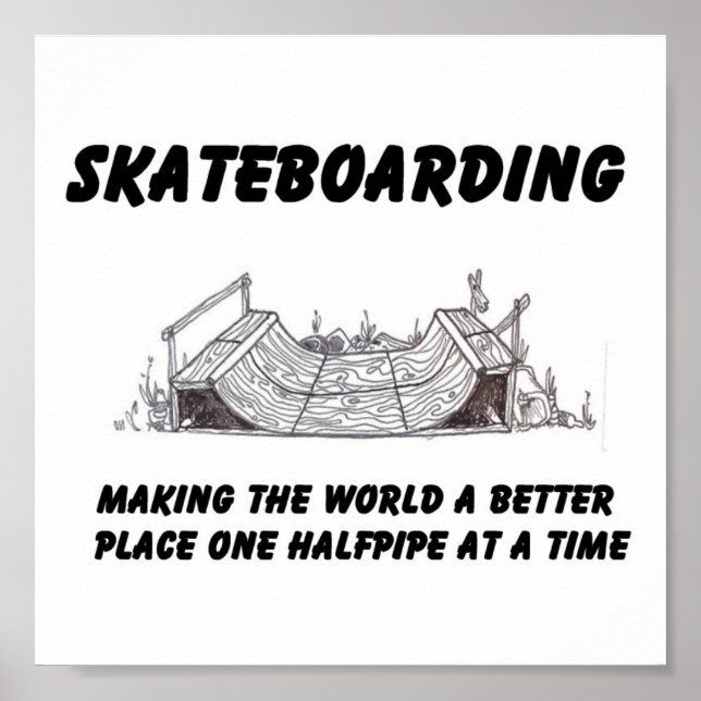 filosofi om skateboarding poster (Framsidan)