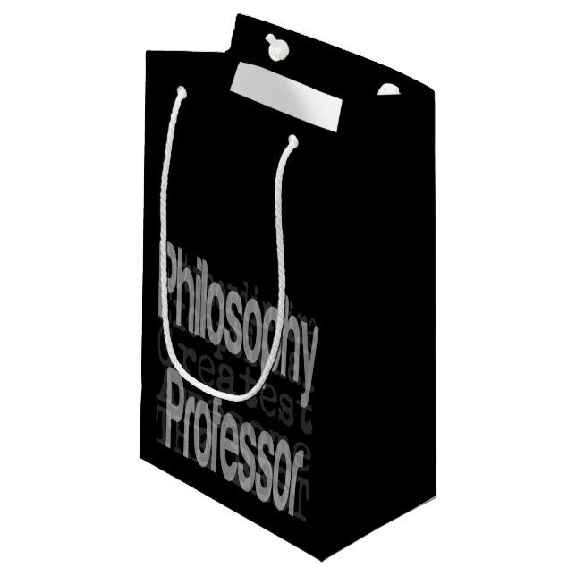 Filosofi Professor Extraordinaire Small Gift Bag (Framsidan Vinklad)