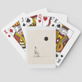 Filosofi T-Shirt | Minimalistisk Existentiell Kons Casinokort