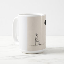 Filosofi T-Shirt | Minimalistisk Existentiell Kons Kaffemugg