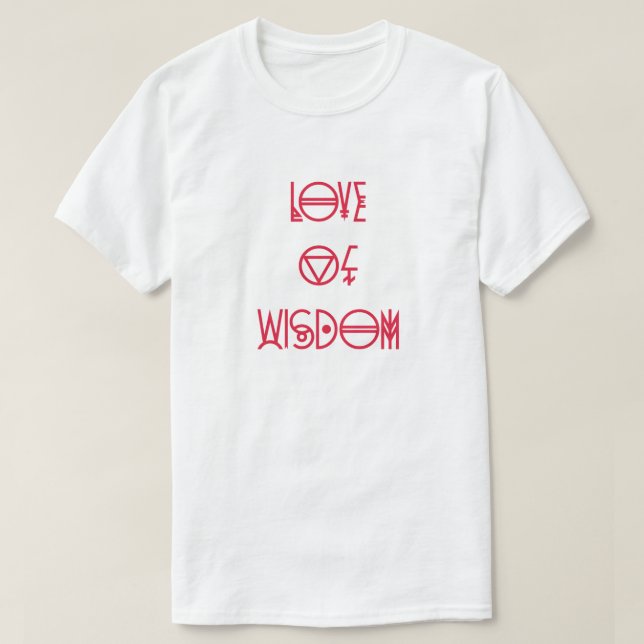 Filosofi - Wisdomens Kärlek T-shirt (Design framsida)