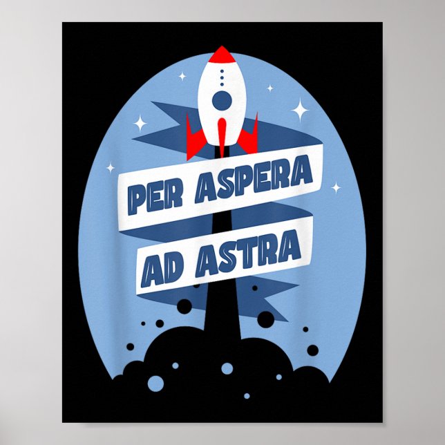 Filosoficitat per Aspera och Astra Berömd Poster (Framsidan)