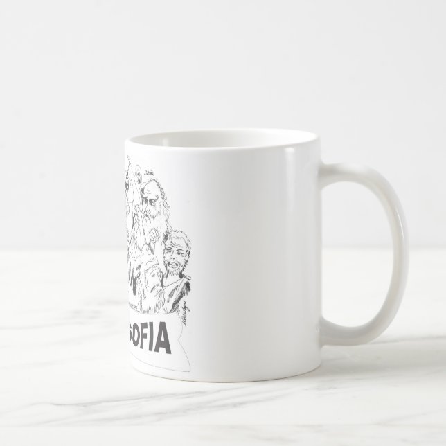 FILOSOFOS platao aristoteles euclides sócrates Kaffemugg (Höger)