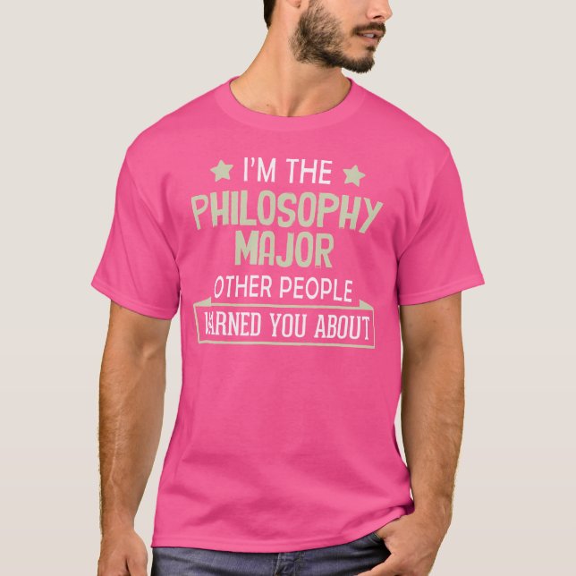 Filosoftestudent Varnade Dig För T Shirt (Framsida)