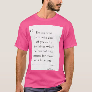 Filosofy citat Epictetus 16 T Shirt
