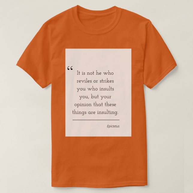 Filosofy citat Epictetus 29 T Shirt (Design framsida)