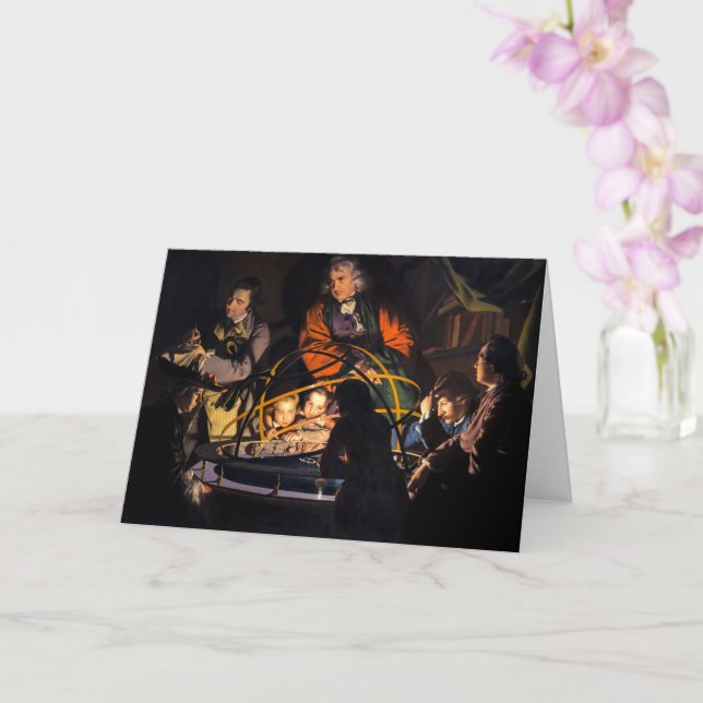 Filosopher Lecturing on Orrery Solar System Kort (Orkide)