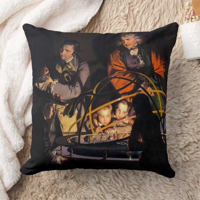 Filosopher Lecturing on Orrery Solar System Kudde (Filt)