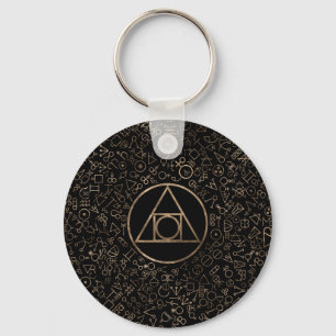 Filosopher's stone symbol Alchemical mönster 1 Nyckelring