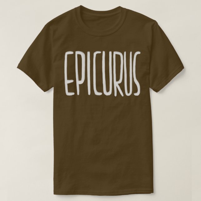 Filosophy Epicurus Grekiska filosof T Shirt (Design framsida)