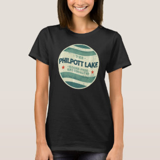 Filpott Sjö Shark-fritt och osaltat kampanjvirus T Shirt