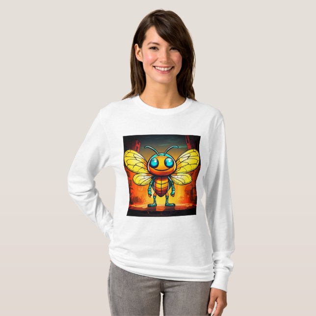 Filrefly Vector Illustration T-ShirtT T Shirt (Hel framsida)