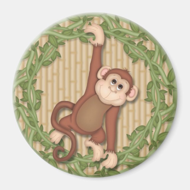 Filskåpet Monkey Jungle Magnets Locker Magnet File (Framsidan)