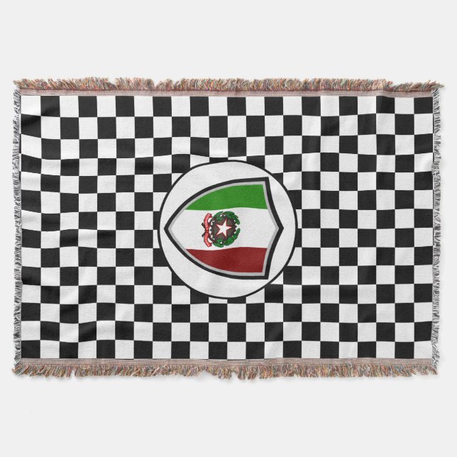 Filt av flagga-emblem (Framsidan)