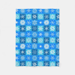 Filt för blått- och vitSnowflakeull