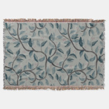 Filt för blommönster av vattenfärg