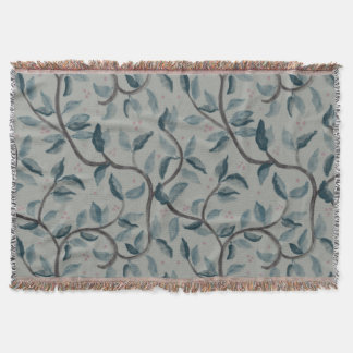 Filt för blommönster av vattenfärg