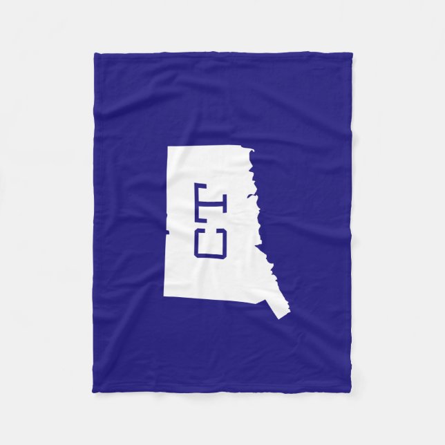 Filt för CT för Connecticut statlig vitkarta (Framsidan)