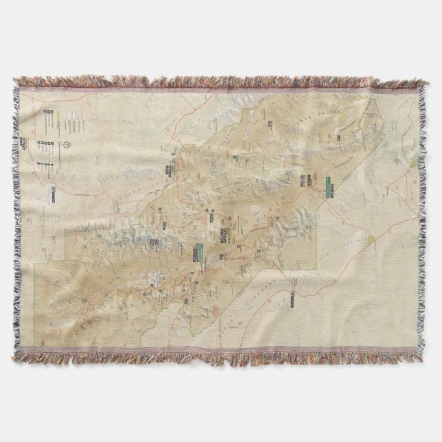 Filt för Death Valley nationalparkkast (Framsidan)