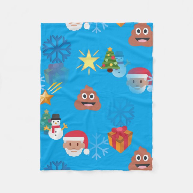 filt för emoji poop christmas (Framsidan)