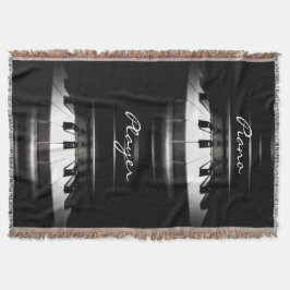 Filt för kast för musik för pianospelarepersonlig