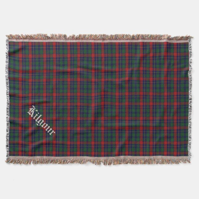 Filt för kast för pläd för klanKilgour Tartan (Framsidan)