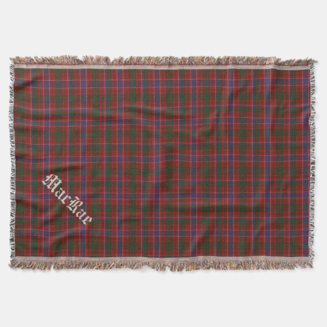 Filt för kast för pläd för klanMacRae Tartan (Framsidan)