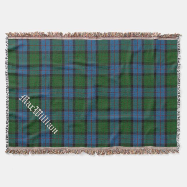 Filt för kast för pläd för klanMacWilliam Tartan (Framsidan)