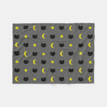 Filt för kattungemåne- och stjärnapolyesterull