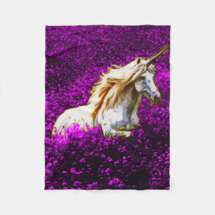 Filt för lila blommorUnicornull
