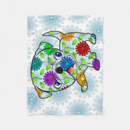 Filt för mopsvalpbaby - ull - 30" x40 ",