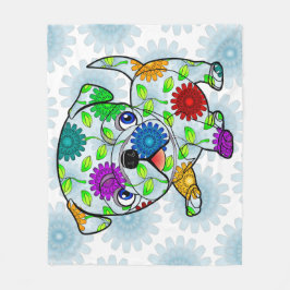 Filt för mopsvalpbaby - ull - 50" x60 ",