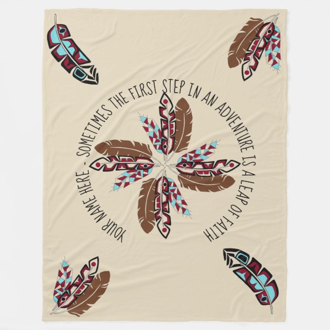 Filt för personligindianfjäder (Framsidan)