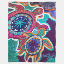 filt för sköldpadda 60x80 med aboriginal konst