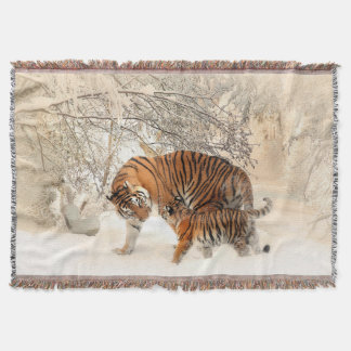 Filt för tigermor- och ungekast