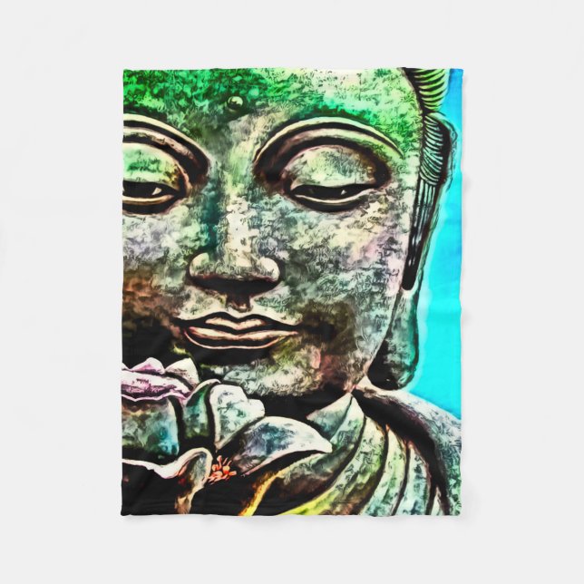 Filt för ull för Buddha Airbrushkonst (Framsidan)