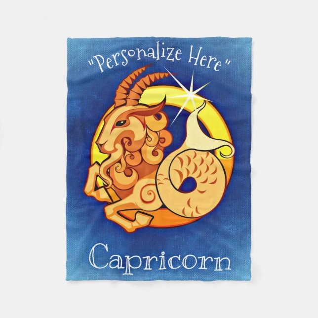 Filt för ull för Capricornhoroskopdesign (Framsidan)