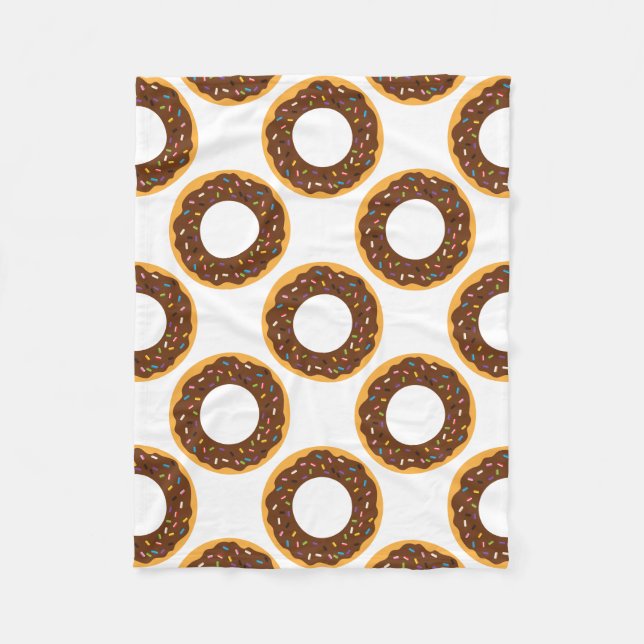 Filt för ull för chokladstänkDonuts (Framsidan)