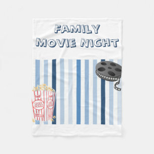 Filt för ull för familjfilmnatt