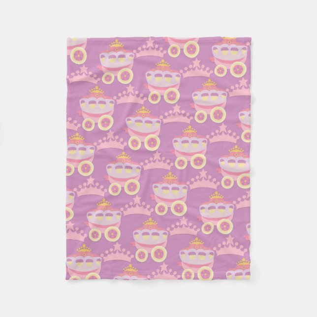 filt för ull för flickaprincessmönster (Framsidan)